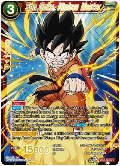 Son Goku, Nimbus Master (Gold Stamped)