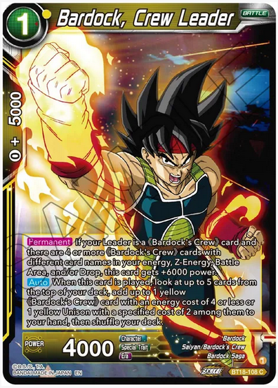 Bardock, Crew Leader