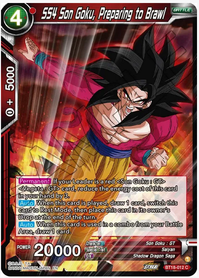 SS4 Son Goku, Preparing to Brawl