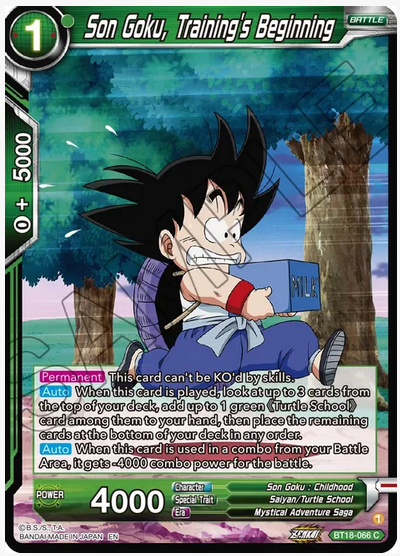 Son Goku, Training's Beginning