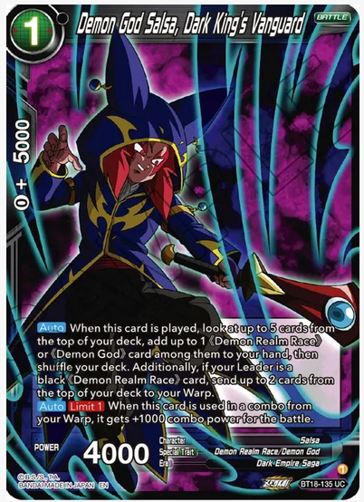 Demon God Salsa, Dark King's Vanguard