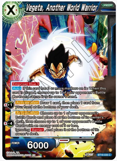 Vegeta, Another World Warrior FOIL