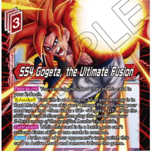 SS4 Gogeta, the Ultimate Fusion FOIL