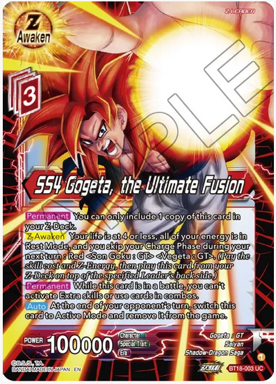 SS4 Gogeta, the Ultimate Fusion FOIL