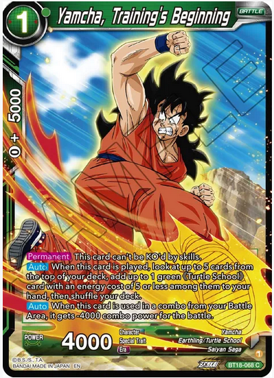 Yamcha, Training's Beginning FOIL