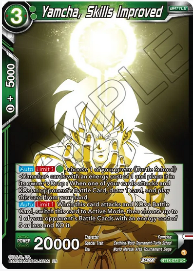 Yamcha, Skills Improved FOIL