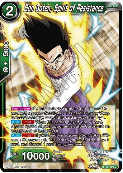 Son Goten, Spirit of Resistance