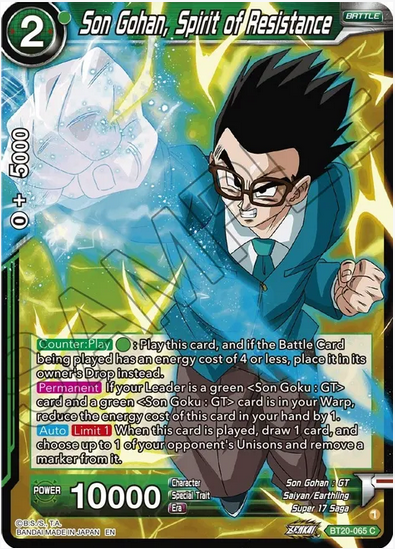Son Gohan, Spirit of Resistance