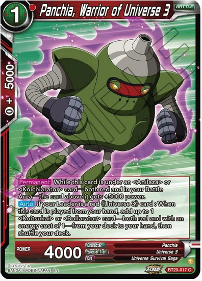 Panchia, Warrior of Universe 3