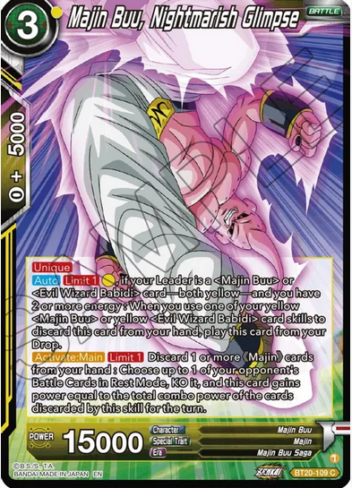 Majin Buu, Nightmarish Glimpse FOIL