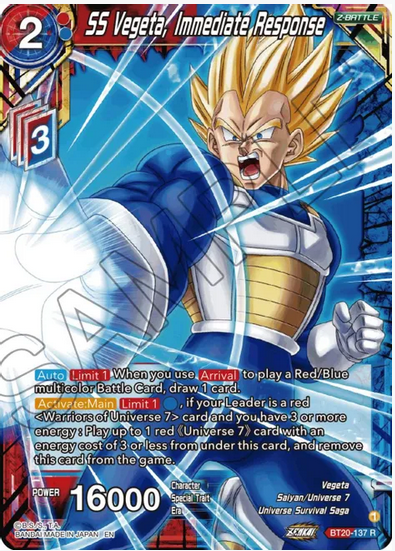 SS Vegeta, Immediate Response FOIL