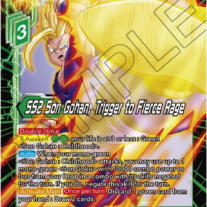 SS2 Son Gohan, Trigger to Fierce Rage FOIL