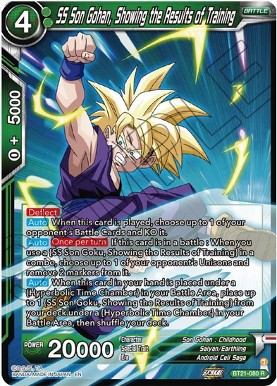 SS Son Gohan, Showing the Results of Training FOIL