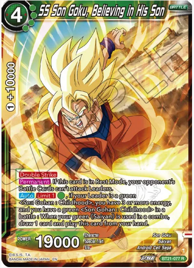 SS Son Goku, Believing in His Son