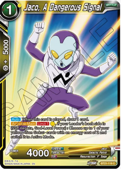Jaco, A Dangerous Signal FOIL