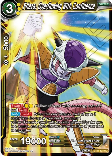 Frieza, Overflowing With Confidence FOIL