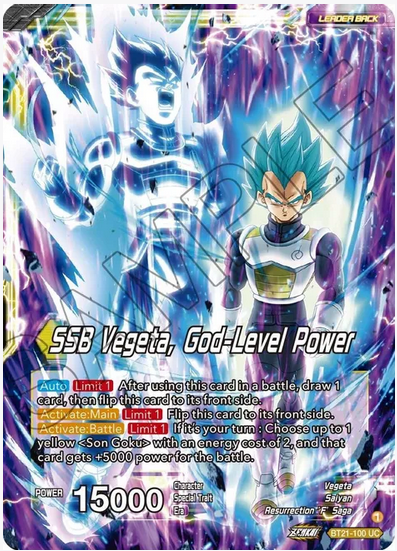 SSB Son Goku // SSB Vegeta, God-Level Power FOIL