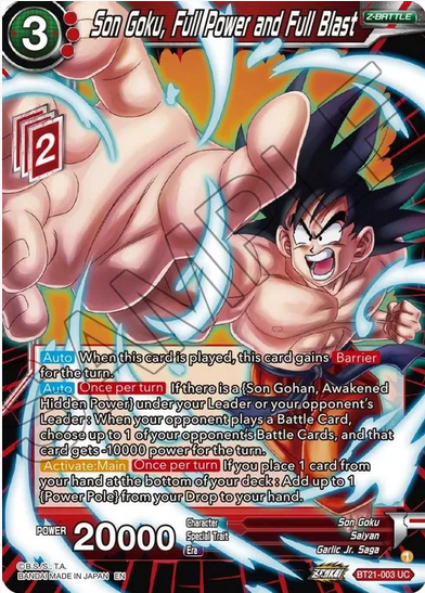 Son Goku, Full Power and Full Blast FOIL