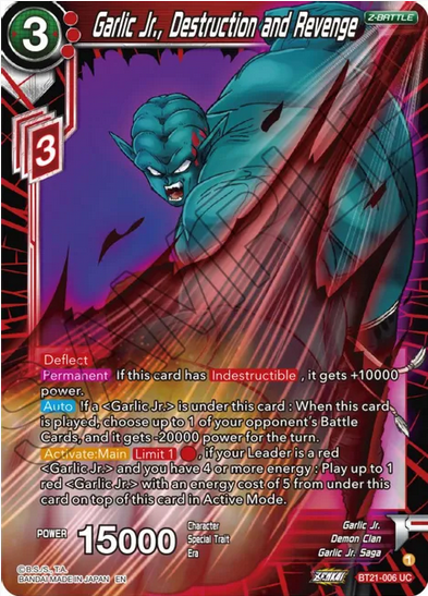 Garlic Jr., Destruction and Revenge FOIL