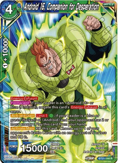 Android 16, Companion for Desperation