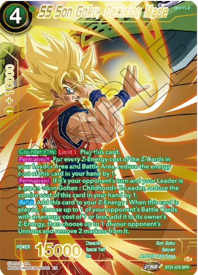 SS Son Goku, Decision Made (SPR)