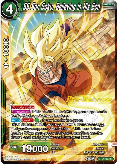 SS Son Goku, Believing in His Son - Pre-Release
