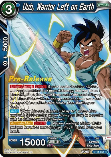 Uub, Warrior Left on Earth - Pre-Release