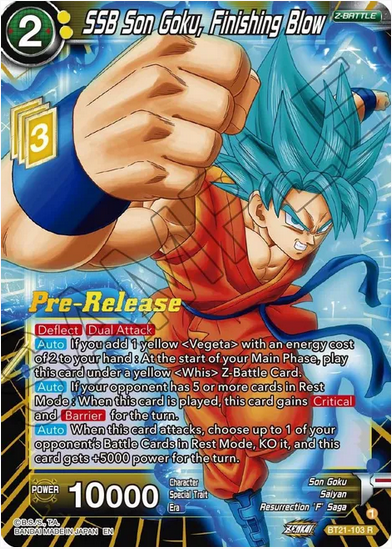 SSB Son Goku, Finishing Blow - Pre-Release