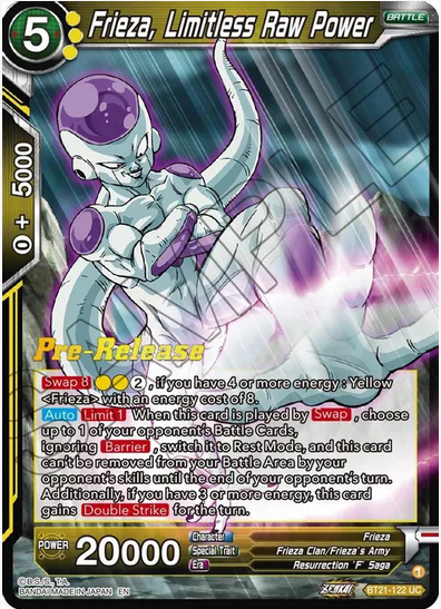 Frieza, Limitless Raw Power - Pre-Release