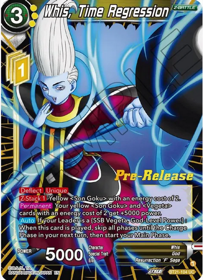 Whis, Time Regression - Pre-Release