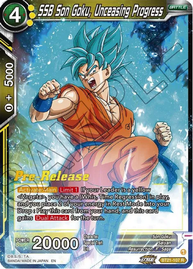SSB Son Goku, Unceasing Progress - Pre-Release