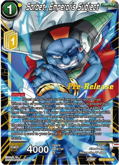 Sorbet, Emperor's Subject - Pre-Release