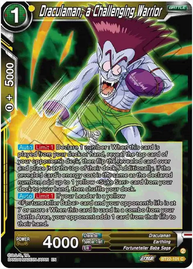 Draculaman, a Challenging Warrior