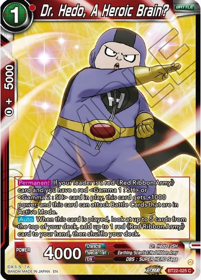 Dr Hedo, A Heroic Brain?