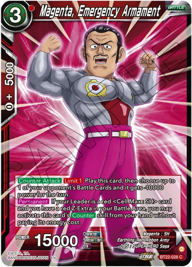 Magenta, Emergency Armament