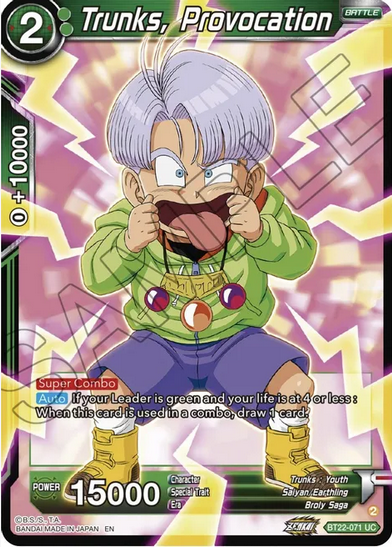 Trunks, Provocation FOIL