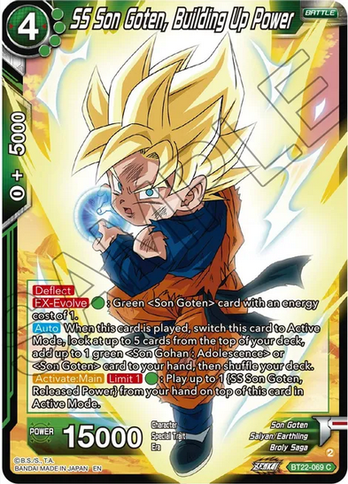 SS Son Goten, Building Up Power